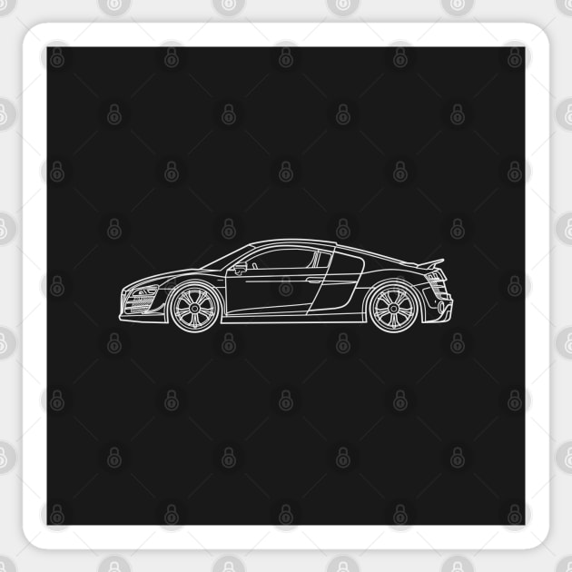 Audi R8 GT Quattro Sticker by Aurealis